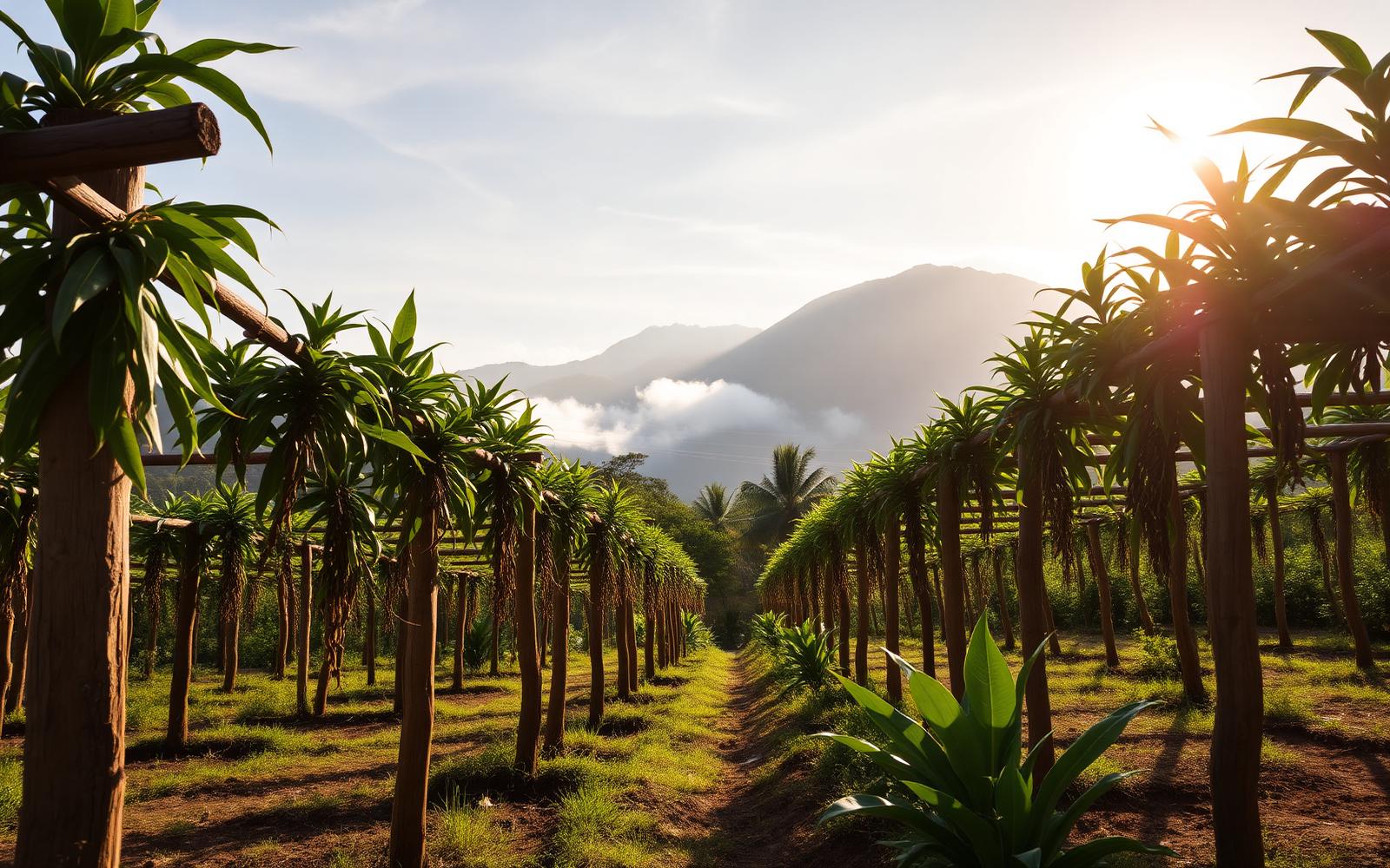 Plantation de vanille à Madagascar